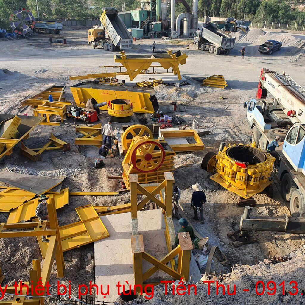 Thi Công Trạm Nghiền đá 150t/h