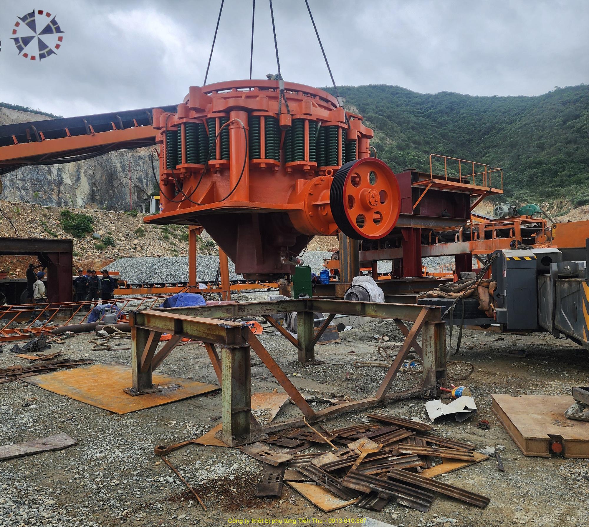 thi công trạm nhiền đá 350 tan gio tai Ninh Thuận2